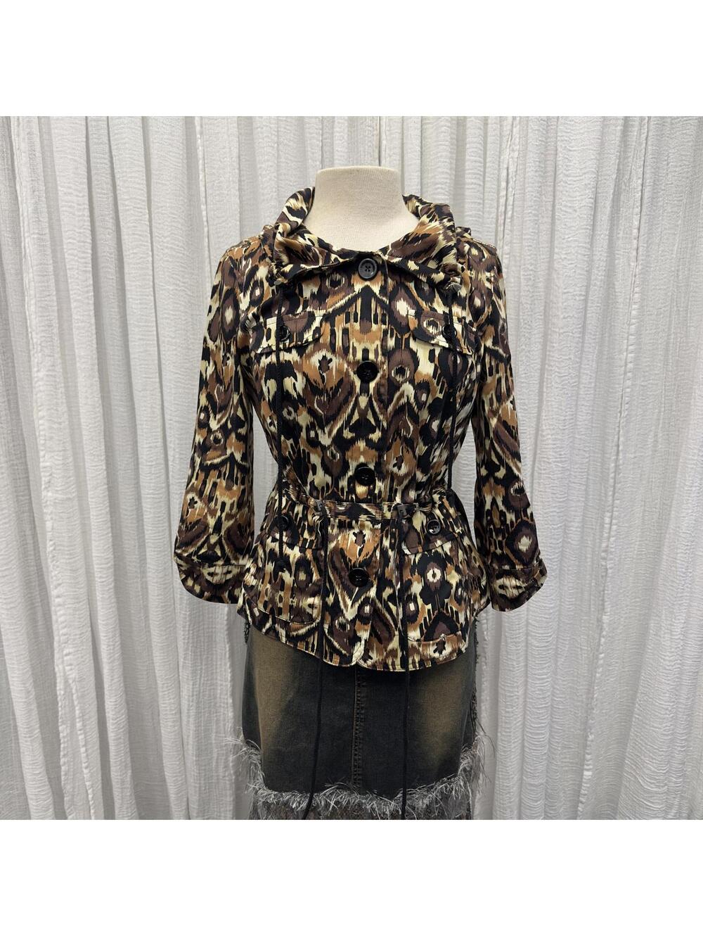 Streetwear Boheamian Brown Lightweight Jacket (S)